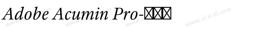 Adobe Acumin Pro字体转换